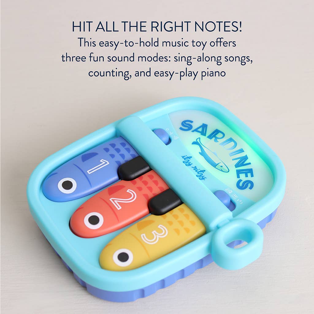 *NEW* Bitzy Tunes™ Sardines - Light-up Interactive Piano Toy