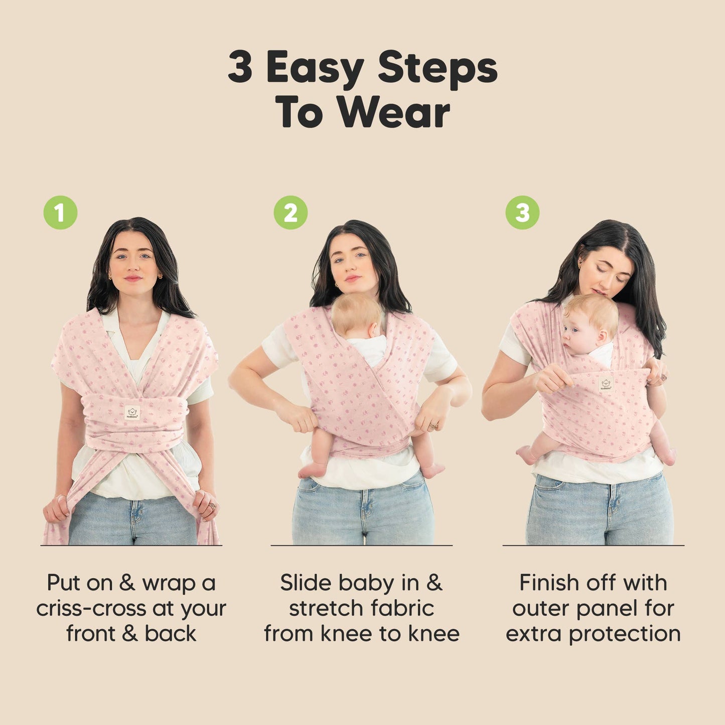 KeaBabies Original Baby Wrap Carrier