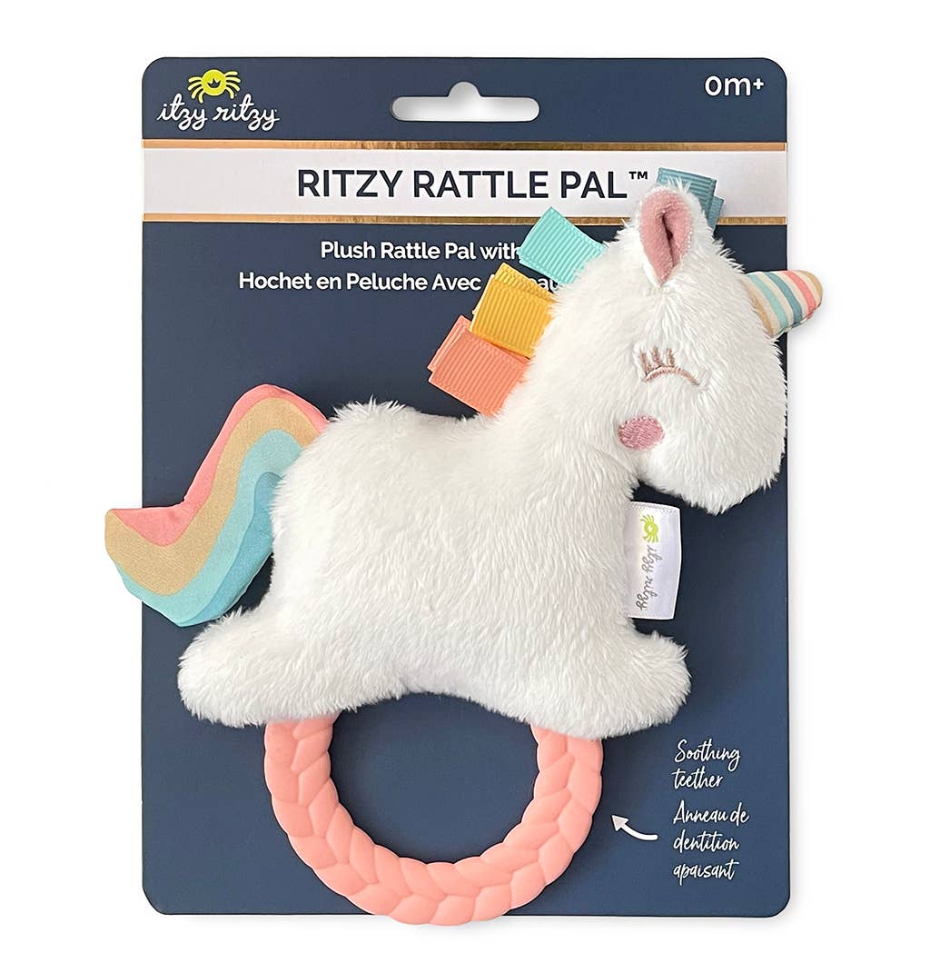 Ritzy Rattle Pal Plush Rattle Pal with Teether