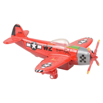 5" Diecast Pull Back Vintage Plane