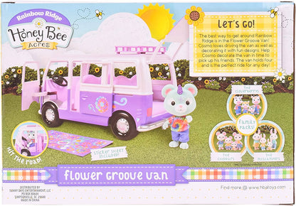 Honey Bee Acres Rainbow Ridge Flower Groove Van Playset