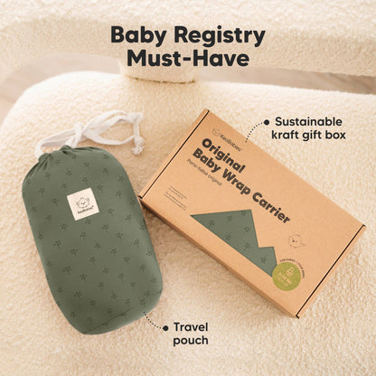 KeaBabies Original Baby Wrap Carrier-Forest Berries