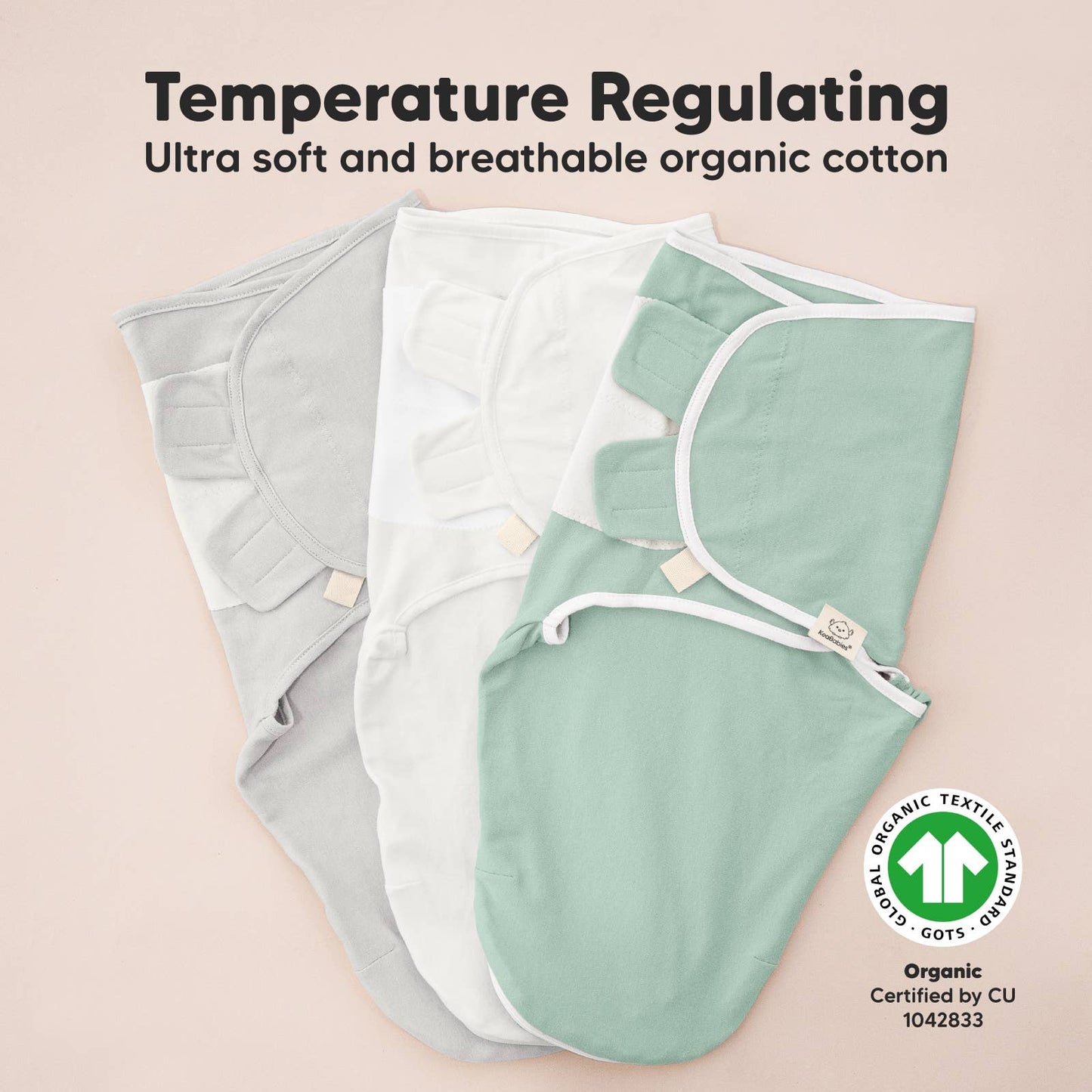 3pk Soothe Zippy Baby Swaddles, Newborn Sleep Sack