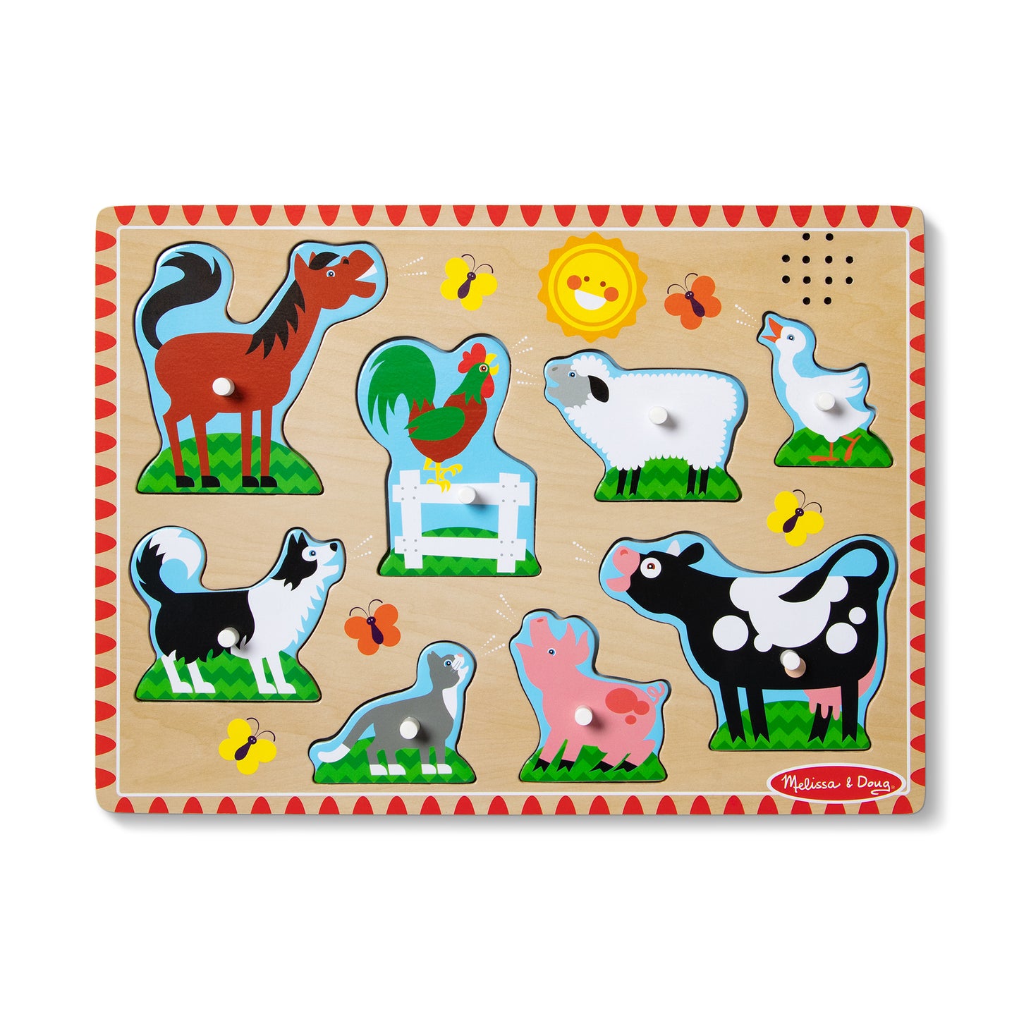 Farm Animals Sound Puzzle - 8 Pieces