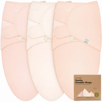 3pk Soothe Baby Swaddles Angelic, 0-3 Months, Sleep Sack for Newborns