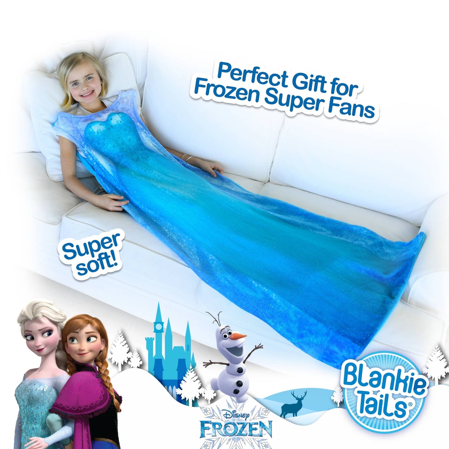 Frozen 1 Elsa Blankie Tails Wearable Blanket