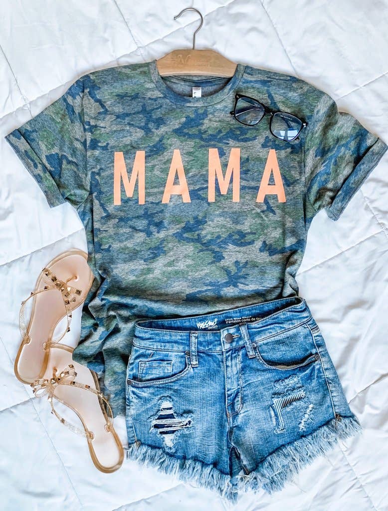 Mama Tee White Crew Neck