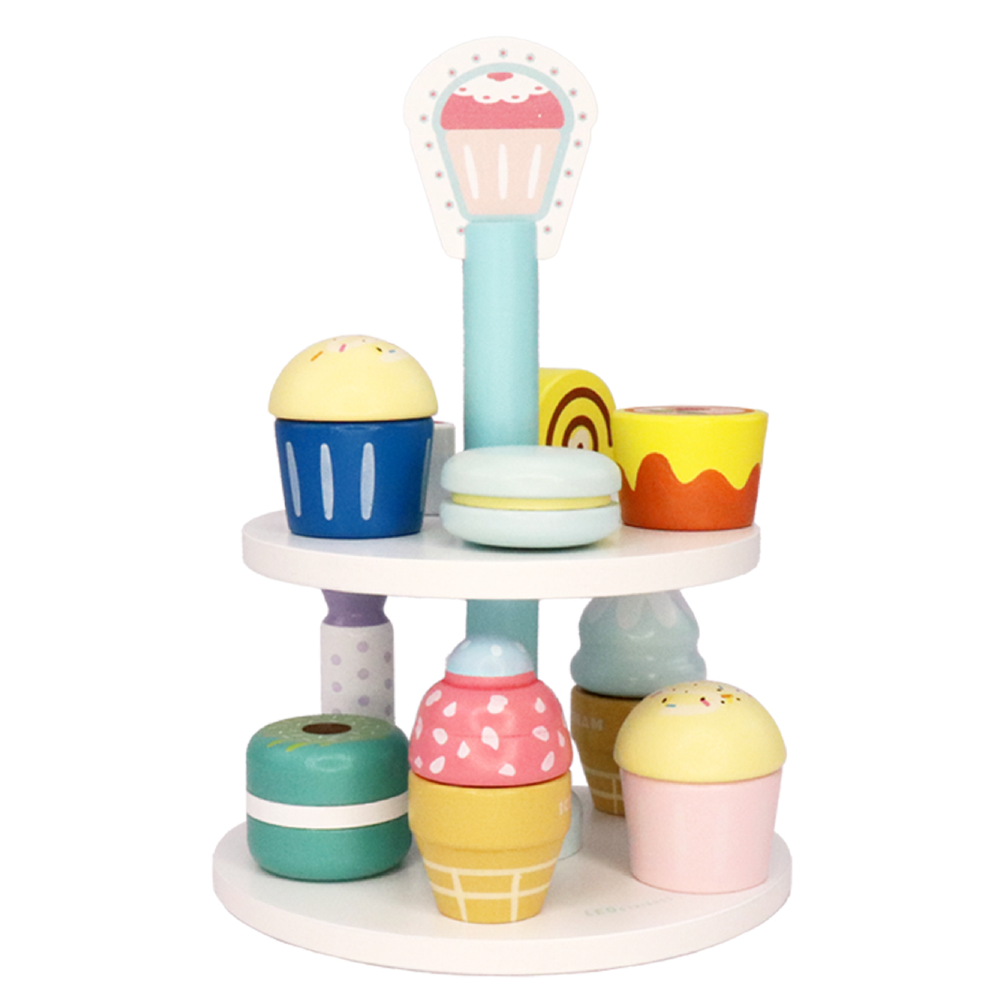 Leo & Friends 19-Piece Wooden Kid’s Bakery Play Set