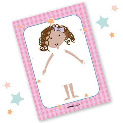 Dress-a-Doll Pretend Play Notepad (Pink)