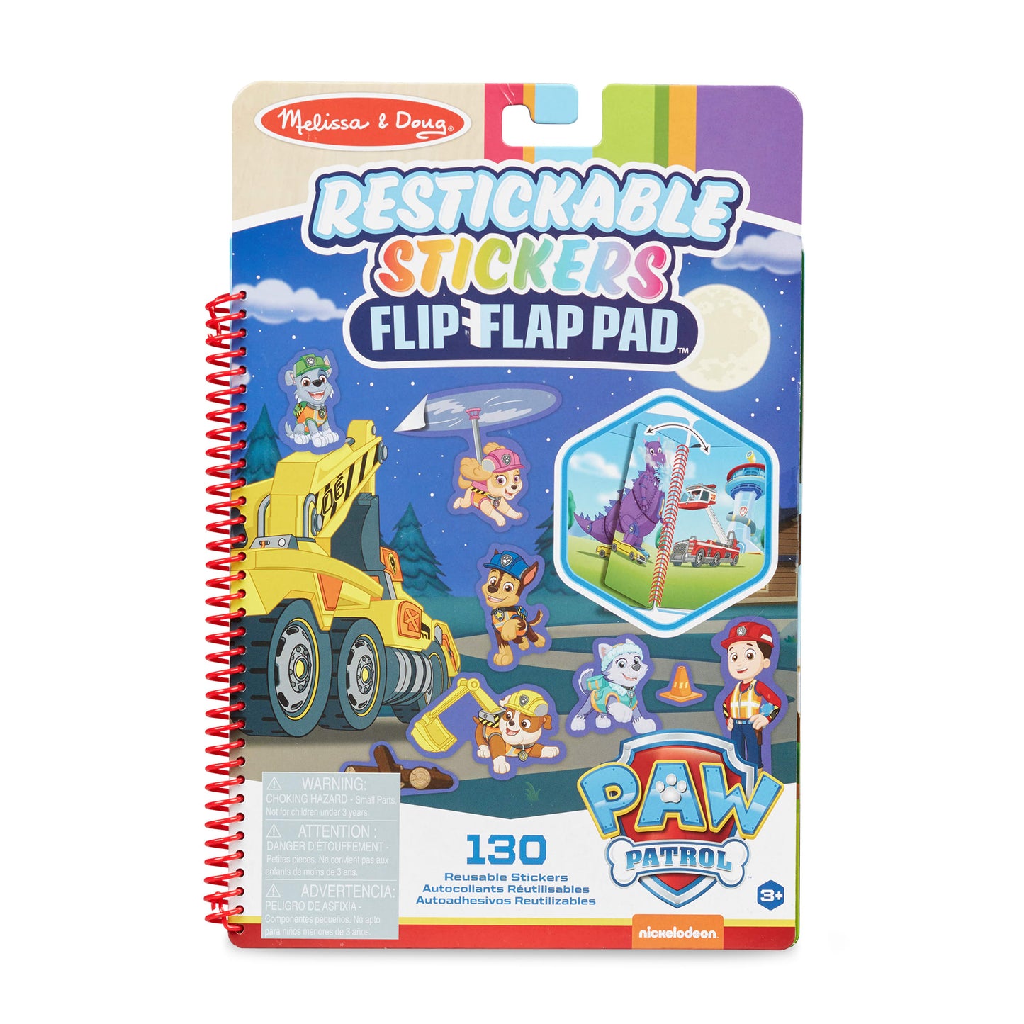 PAW Patrol Restickable Stickers Flip-Flap Pad - Ultimate Rescue