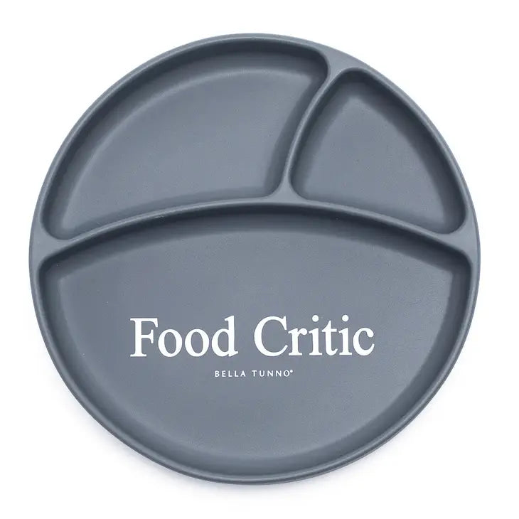 Food Critic Wonder Plate-Grey