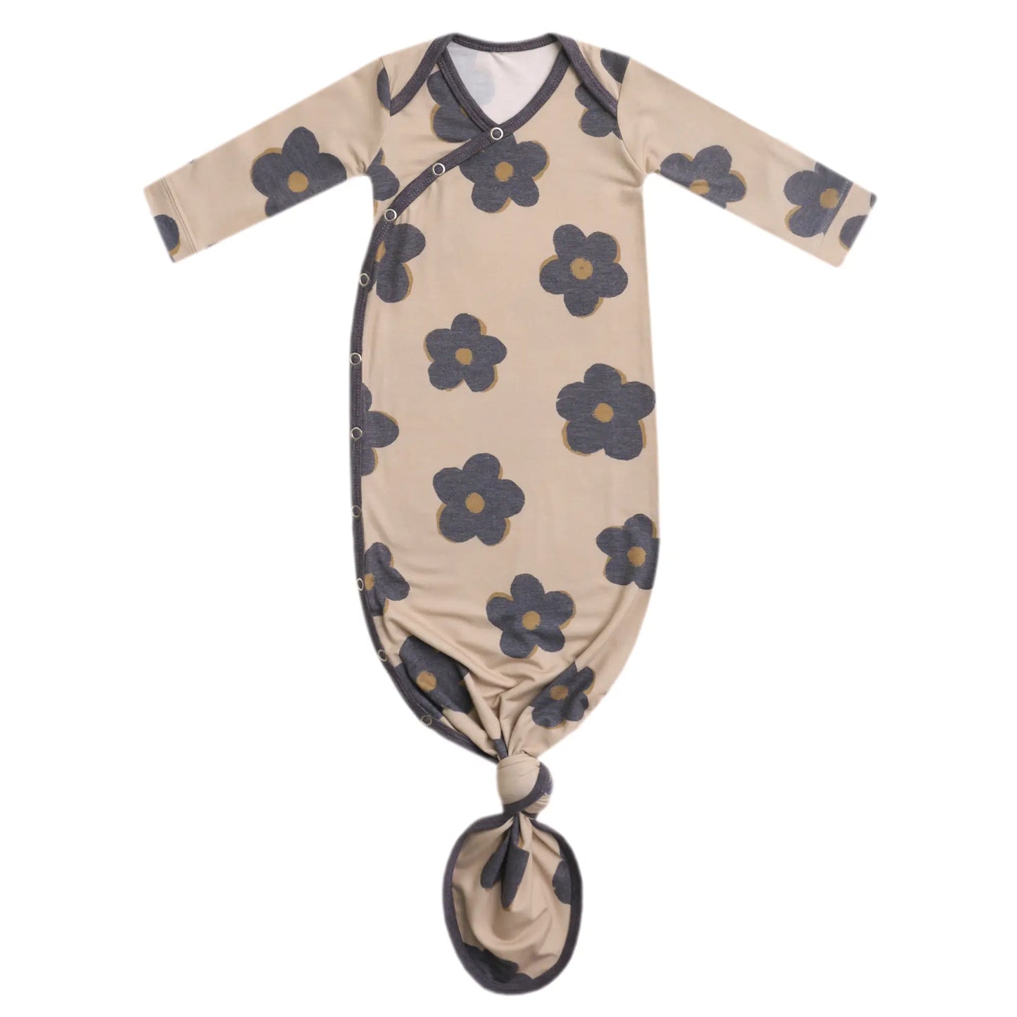 Gemma in Tan Newborn Knotted Gown