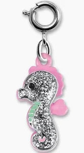 Glitter Seahorse Charm