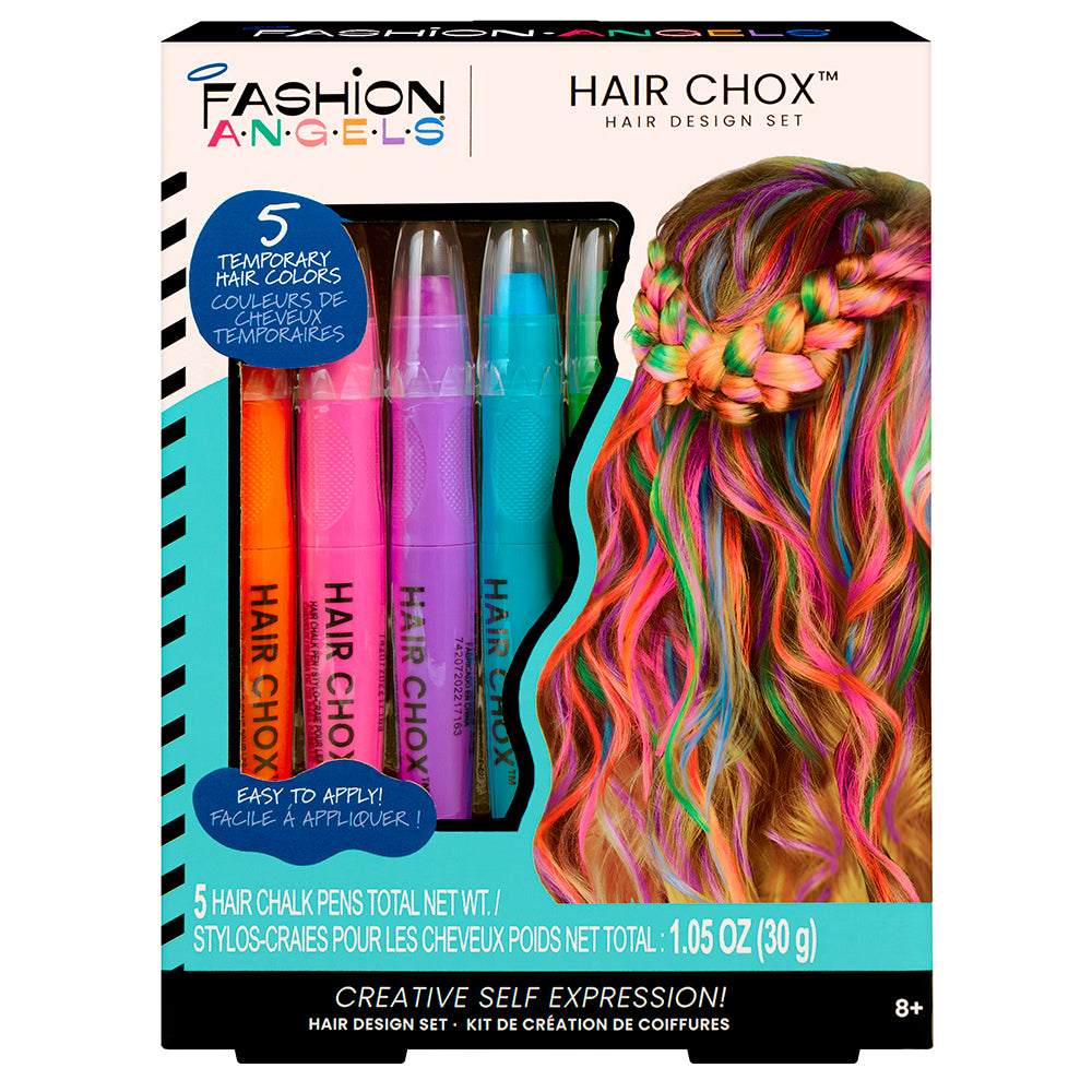 Fashion Angels Hair Chox Hair Design Set 5 Hair Chalk Pens