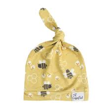 Honeycomb Top Knot Hat-0-4 Mos