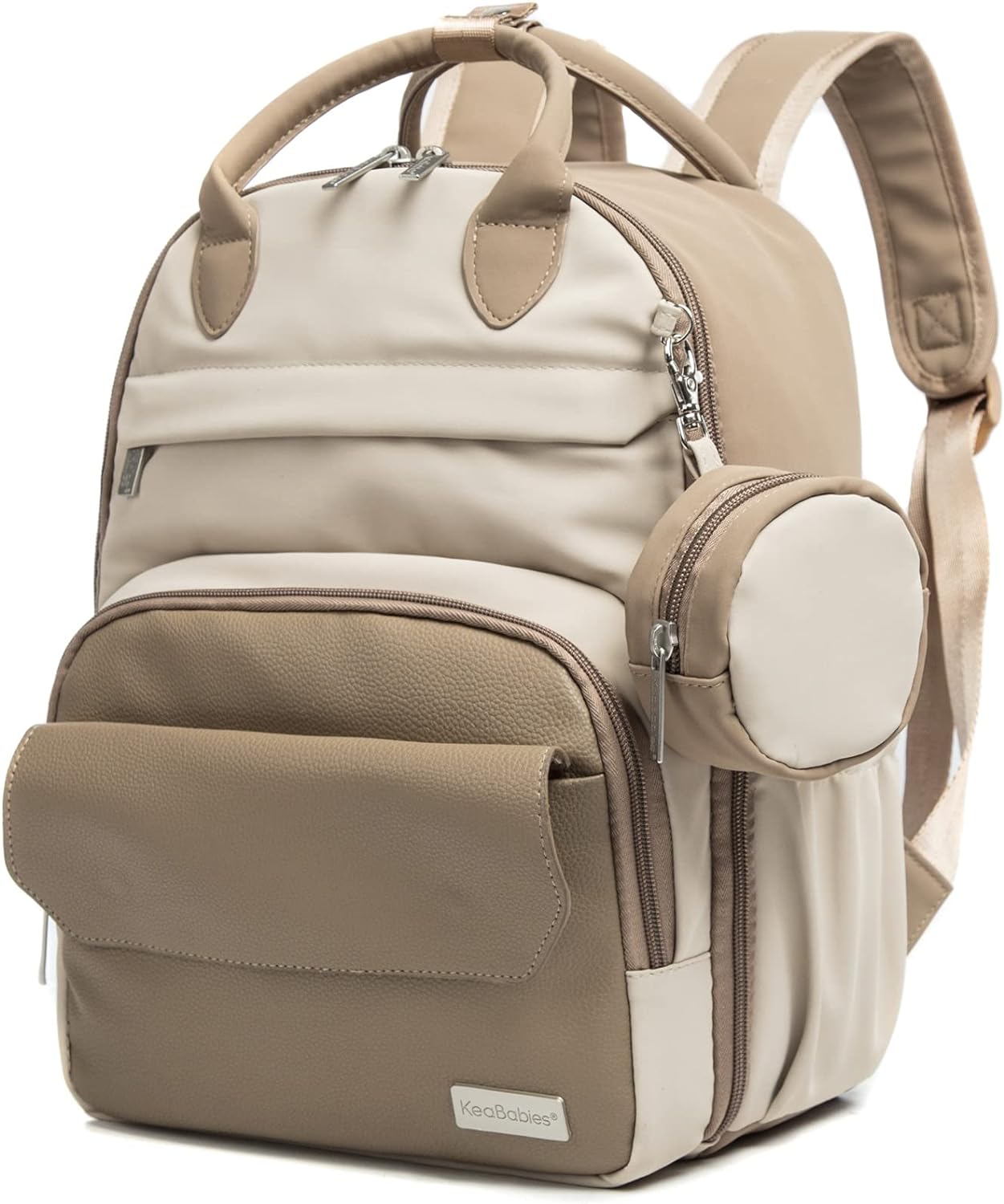 Kea Babies Diaper Bag-Tan/Cream