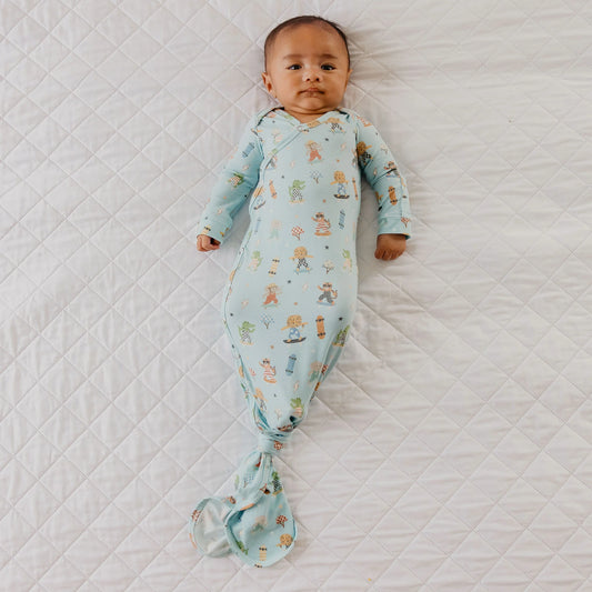 Tanner Newborn Knotted Gown