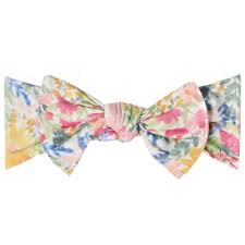 Lark Knit Headband Bow-floral : nb-up