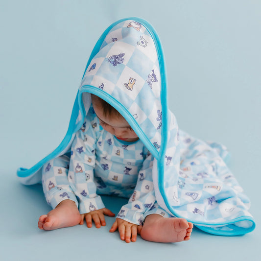 Monsters, Inc. Medley Premium Knit Hooded Towel