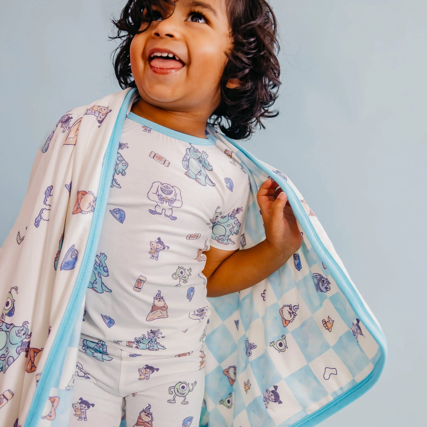 Monsters, Inc. Medley 3-Layer Stretchy Quilt