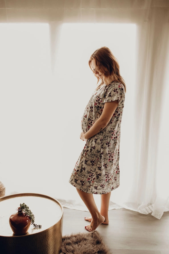 Maternity Gown - Floral