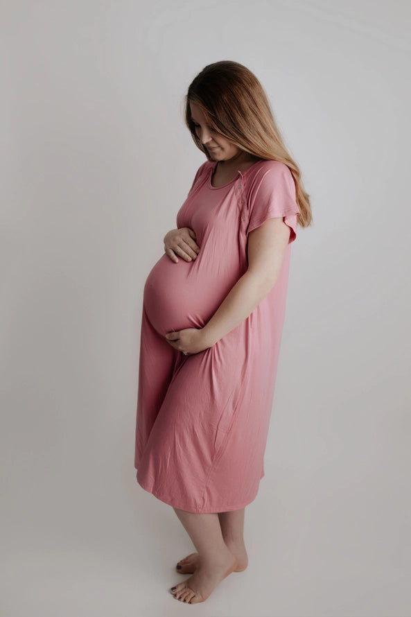 Maternity Gown - Rose