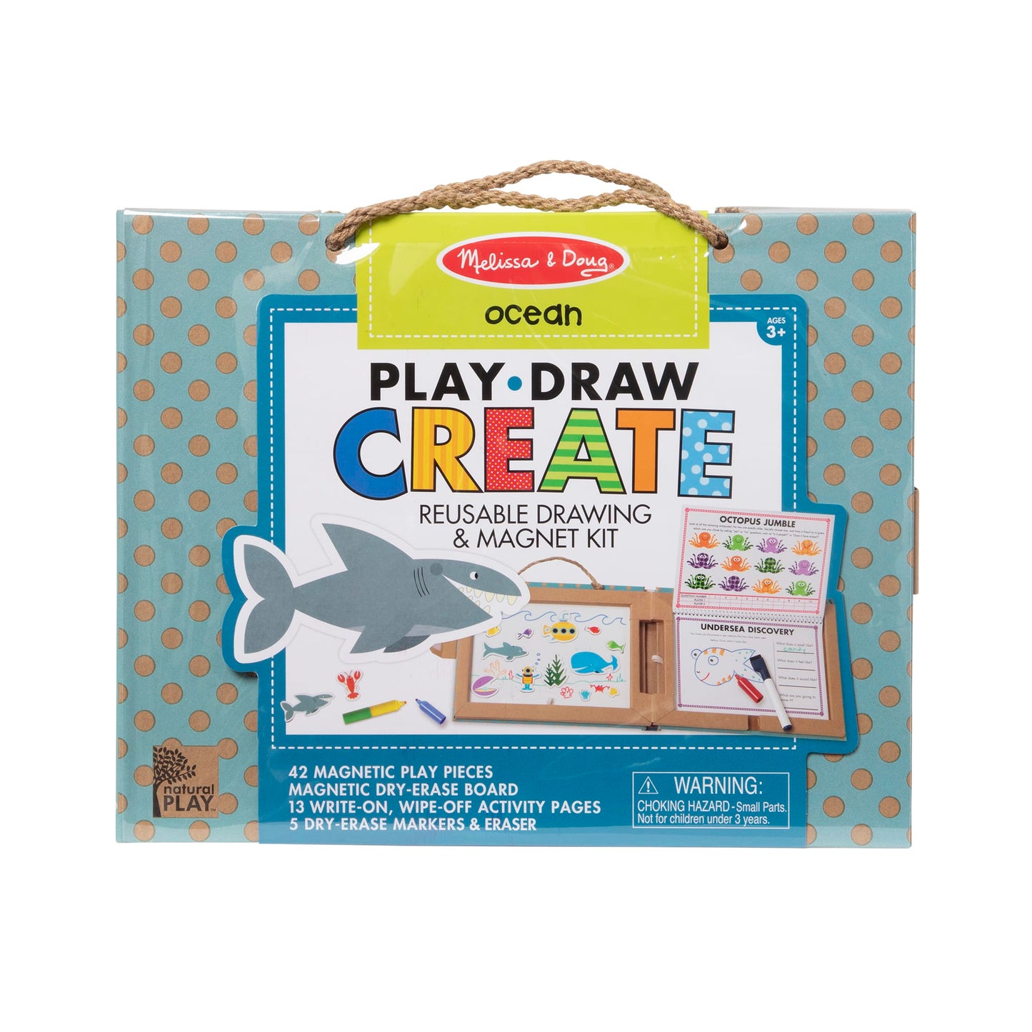 Play, Draw, Create Reusable Drawing & Magnet Kit - Ocean