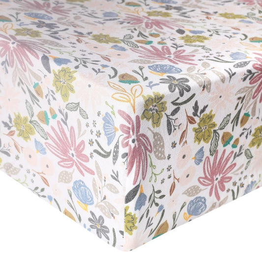 Olive Premium Crib Sheet