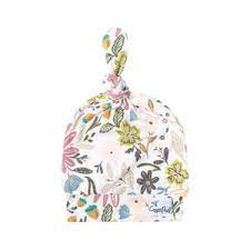 Olive Top Knot Hat 0-4m-floral : 0-4m