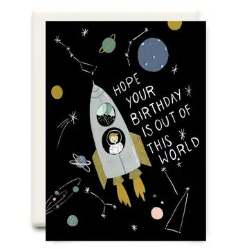 Out of this World Birthday Greeting Card