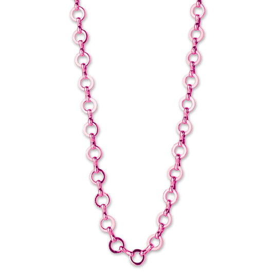 Charm it! Pink chain necklace