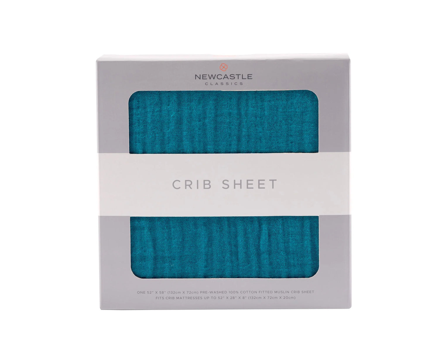 Shaded Spruce Crib Sheet-Teal