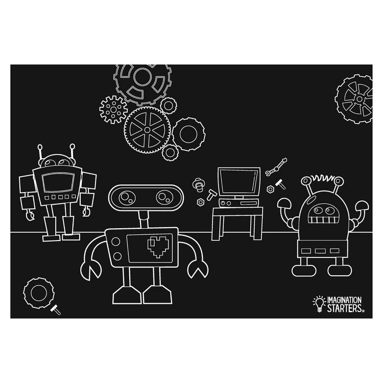 Chalkboard Robot Placemat