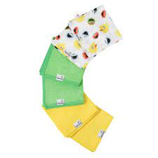 Sesame Scribbles Washcloths Set