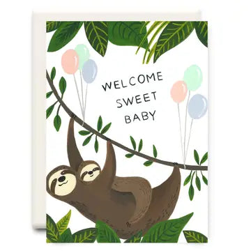 Welcome Sweet Baby Greeting Card