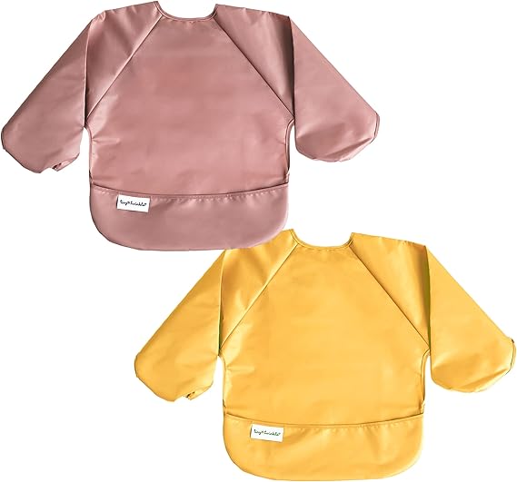 Mess-proof Full Sleeve Bibs - 2 Pack