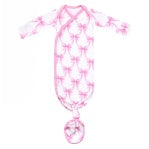 BAMBOO NEWBORN KNOTTED GOWN - BOW MY GOSH