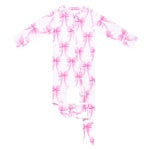 BAMBOO CONVERTIBLE ZIP-UP FOOTIE PAJAMA - BOW MY GOSH