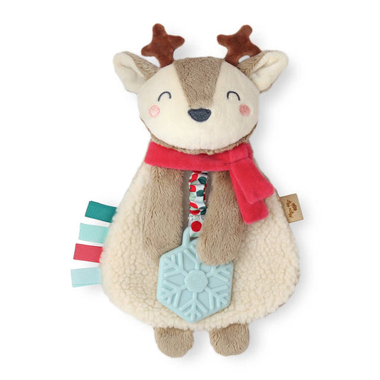 Holiday Itzy Lovey™ Plush + Teether Toy: Reindeer