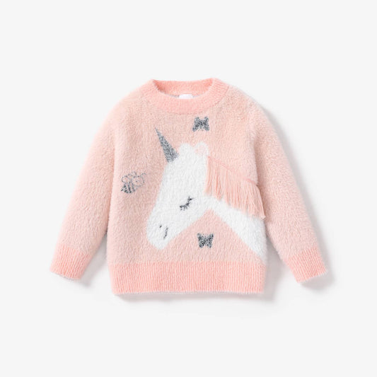 Toddler Girl Unicorn Sweater