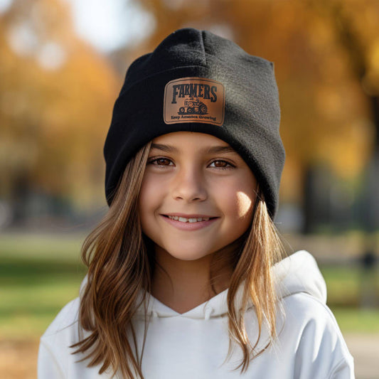 Farmers Keep America Growing BLK Youth Beanie Farm Apparel