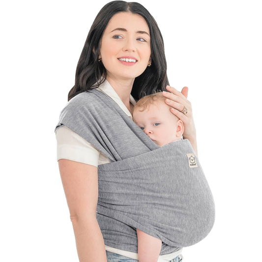 KeaBabies Original Baby Wrap Carrier: Classic Gray