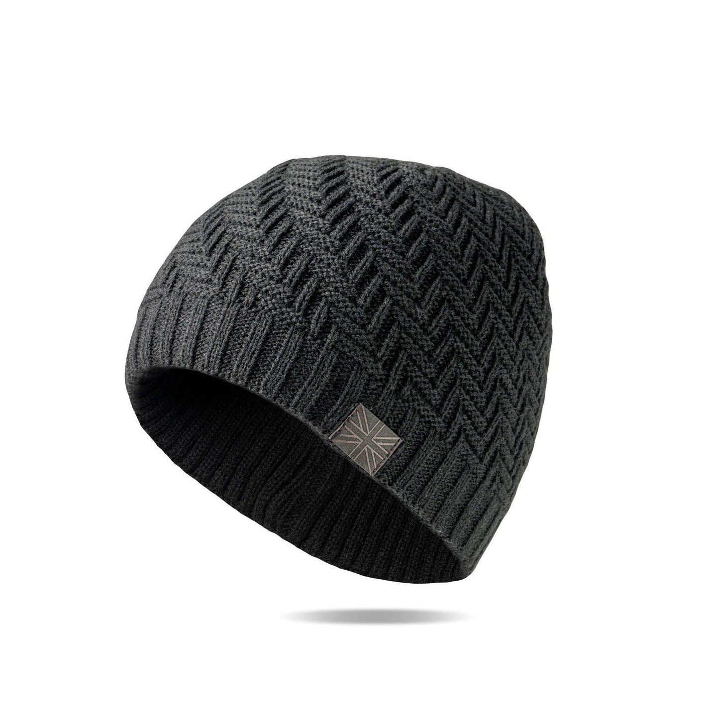 Britt's Knits Men's Lodge Beanie Open Stock: Black