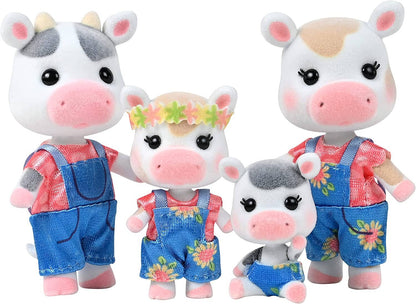 Honey Bee Acres Cloverberries Cow Animal Family 4-Pack