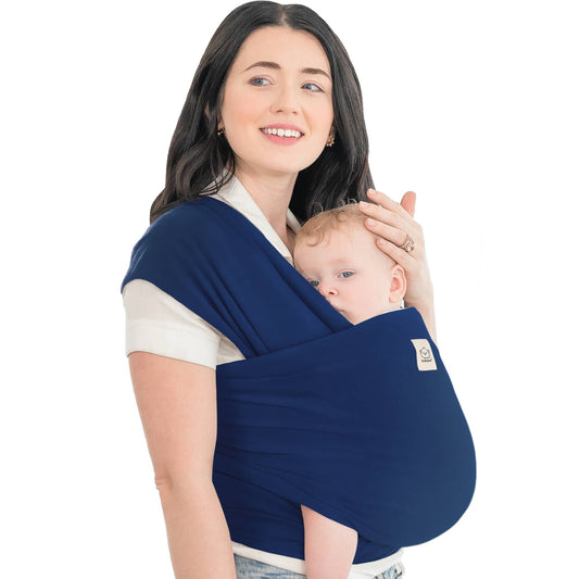 KeaBabies Original Baby Wrap Carrier: Navy Blue