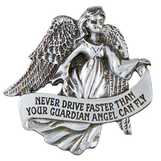 Never Drive Angel Visor Clip