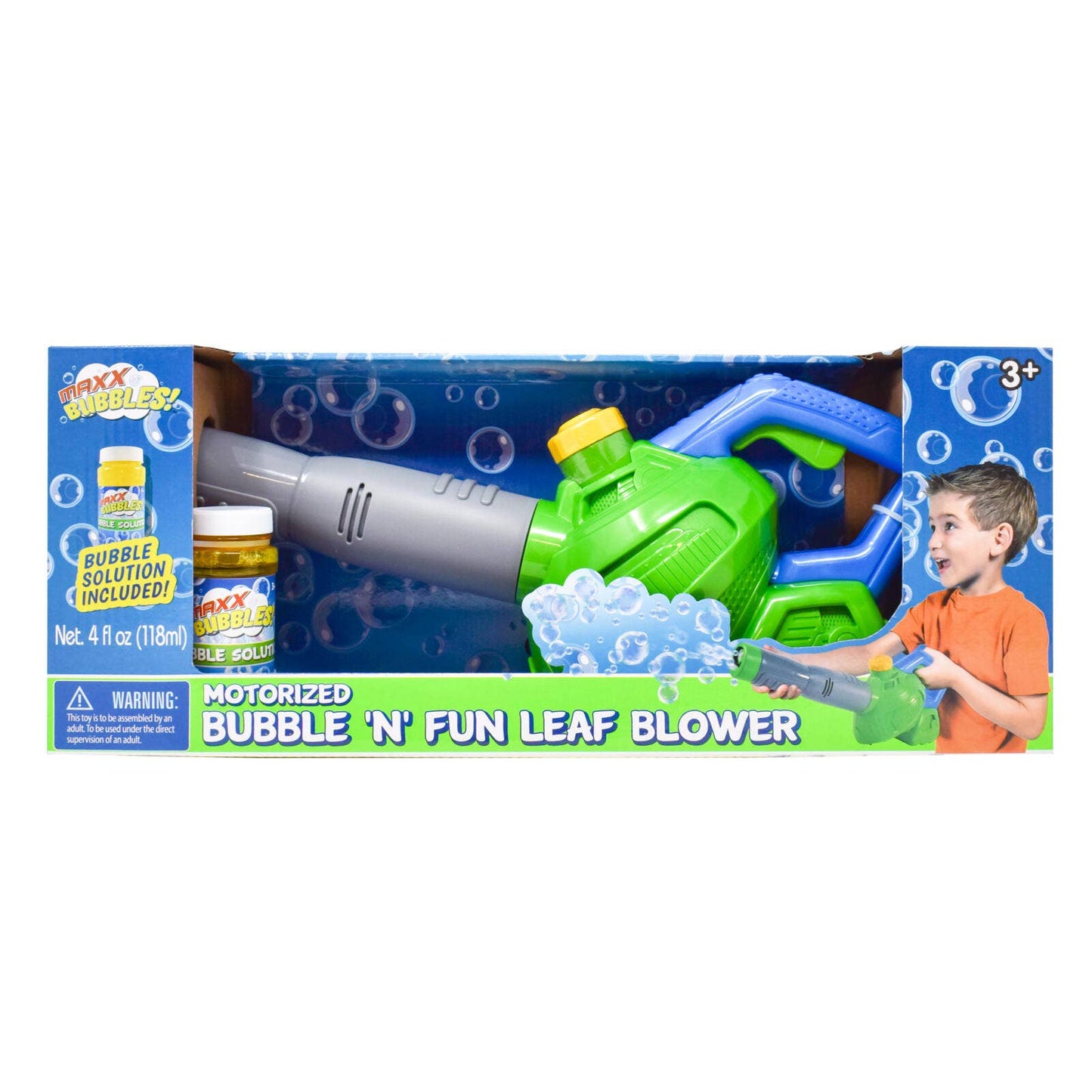 Maxx Bubbles Bubble N Fun Leaf Blower Toy/ Green