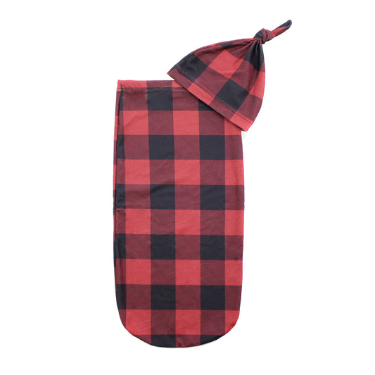 Cutie Cocoon™ Matching Cocoon & Hat Sets: Buffalo Plaid