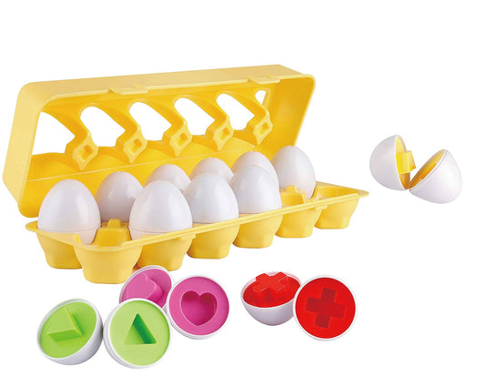 Nothing But Fun Toys - Shape Sorter Eggs 12 piece playset