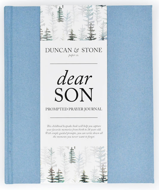 Dear Son Childhood Keepsake Book | Gift for Mom or Spouse